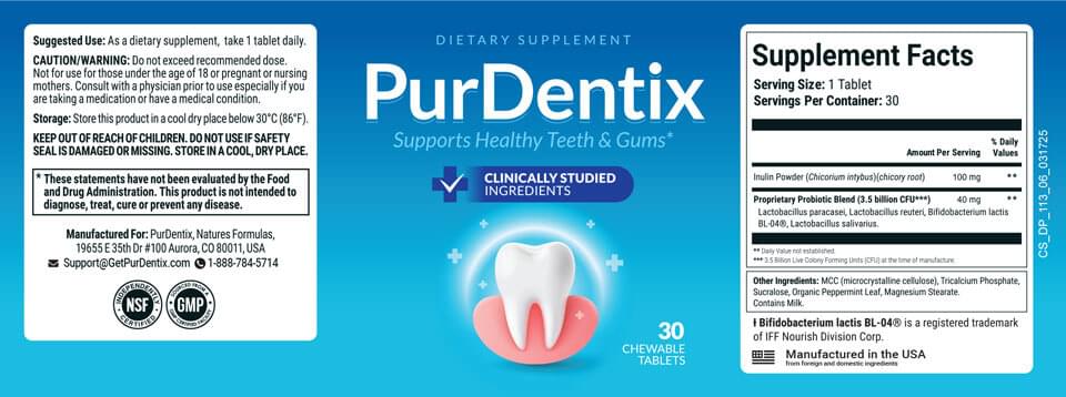 PurDentix Label